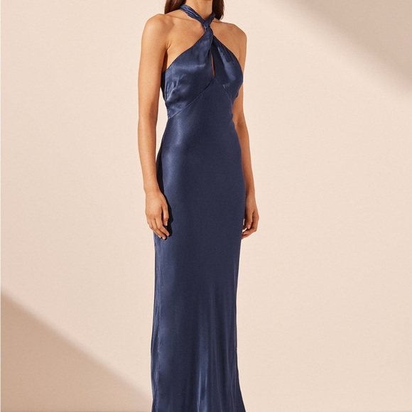 Shona Joy Dresses & Skirts - NWT Arienzo High Neck Twist Maxi Dress